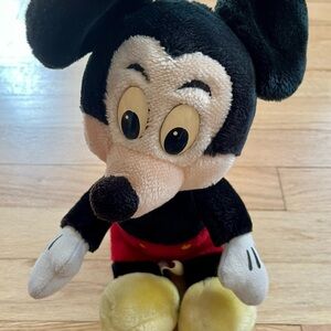 Vintage Disney Mickey Mouse Plush, Disneyland/Walt Disney World tag